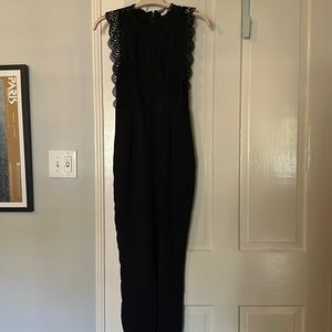 Black lace size small jumpsuit, dressy